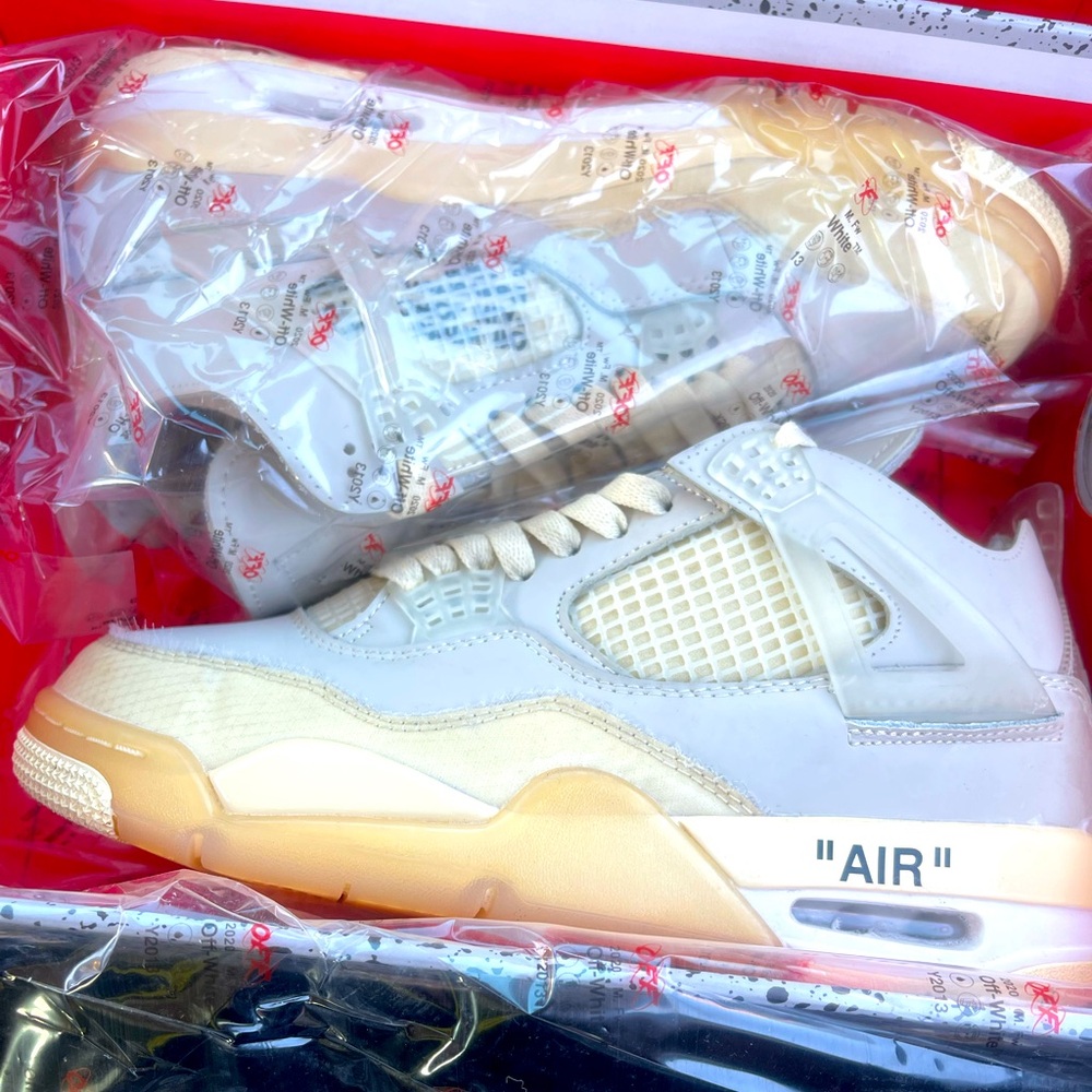 OFF-WHITE SAIL AIR JORDAN 4s WOMENS